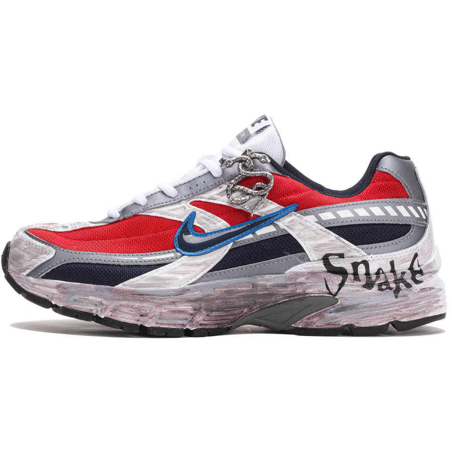 Nike Nike Initiator Abrasion Resistant Slip Resistant Low top Casual Running Shoes Men's Gray Red