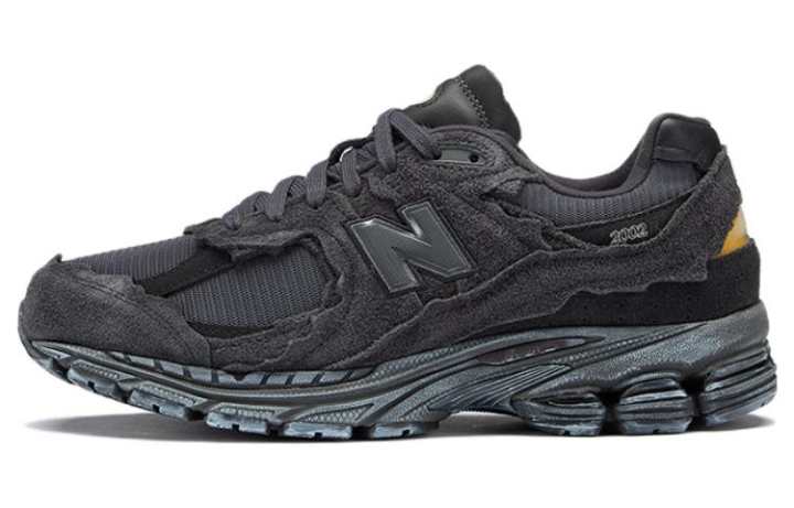 New Balance New Balance NB 2002R Fabric Breathable Low top Casual City Commuting Running Shoes Unisex Phantom Black