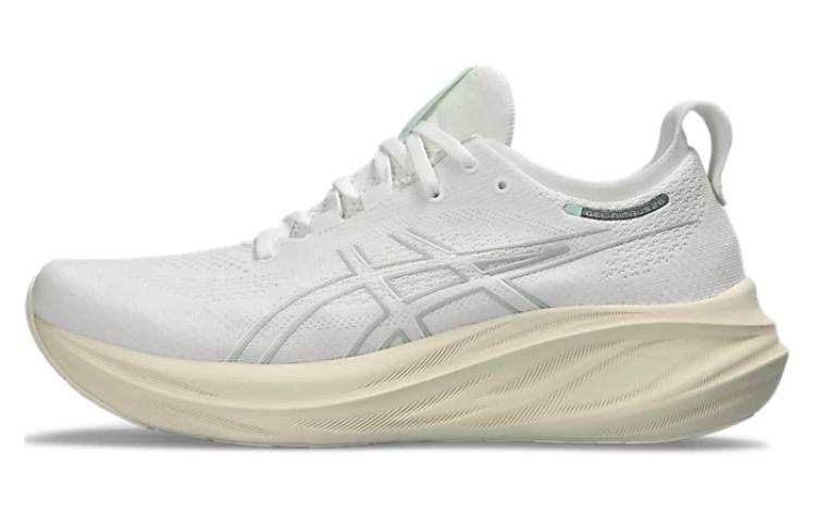 ASICS GEL Nimbus 26 Breathable Low top Long Distance Running Physical Fitness Test & Exam Running Shoes Men's White