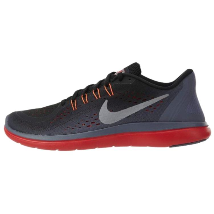 Nike Nike Flex 2017 RN Abrasion Resistant Low top Running Shoes Unisex Black Gray