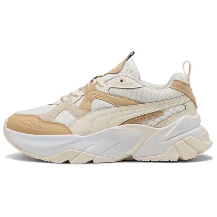 PUMA Softride Sophia Cow Leather Cushioning Slip Resistant Low top Running Shoes Women's White