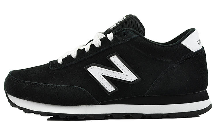 New Balance New Balance 501 Series Breathable Wear resistant Non Slip Low Tops Retro Black White Women's