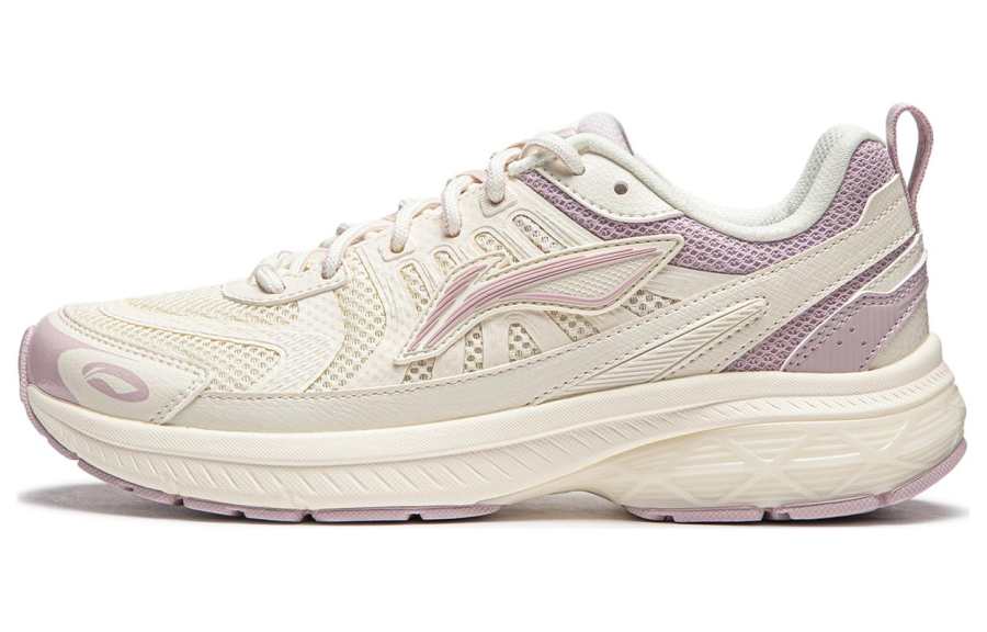 Li-Ning Li Ning Fuyao 1.0 V3 Cushioning Low top Casual Running Shoes Women's White Purple