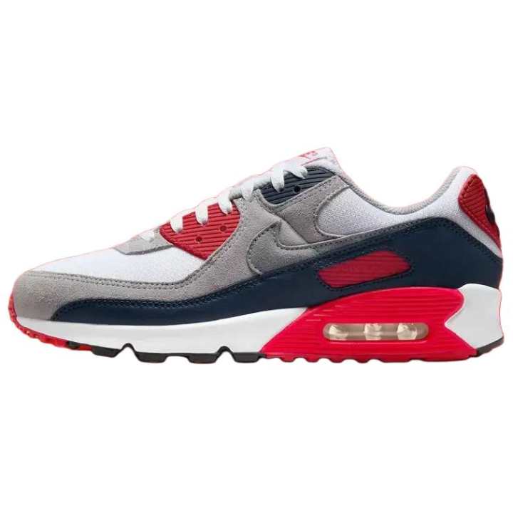 Nike Nike Air Max 90 Low top Running Shoes Men's White Gray