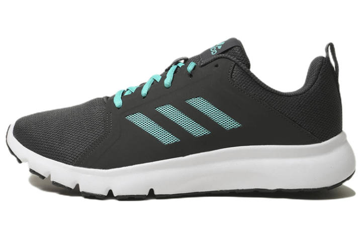 Adidas Adidas Apexo Fabric Abrasion Resistant Breathable Low top Running Shoes Men's Black Blue