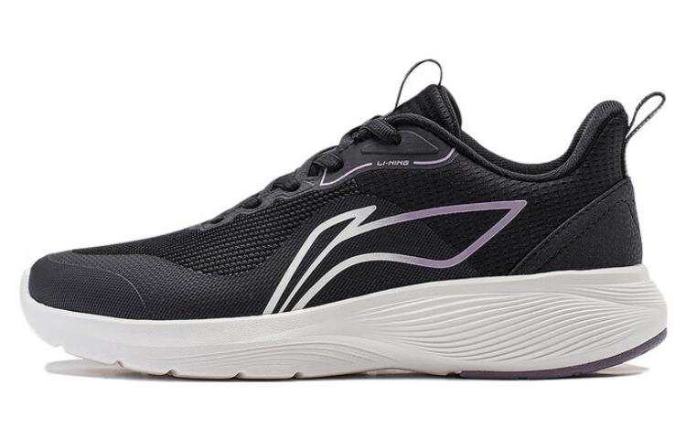 Li-Ning Li Ning Light Stroll Running Shoes Women's Low Top Black White