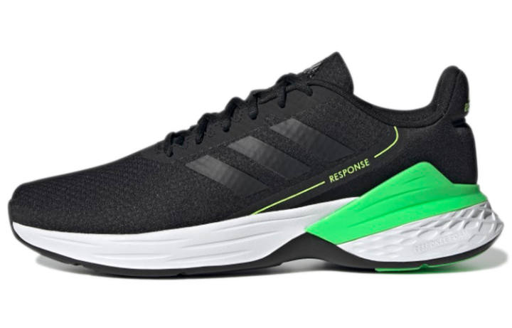 Adidas Adidas Response Comfortable Abrasion Resistant Slip Resistant Low top Running Shoes Men's Carbon Black