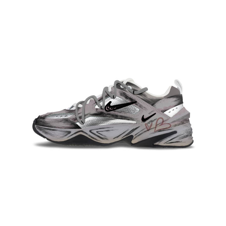 Nike Nike M2K Tekno Abrasion Resistant Abrasion Resistant Low top Chunky Sneakers Women's Gray