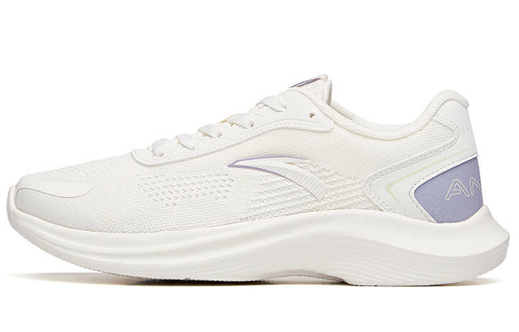 Anta Running Collection Cushioning Slip Resistant Abrasion Resistant Low top Running Shoes Women's Ivory White