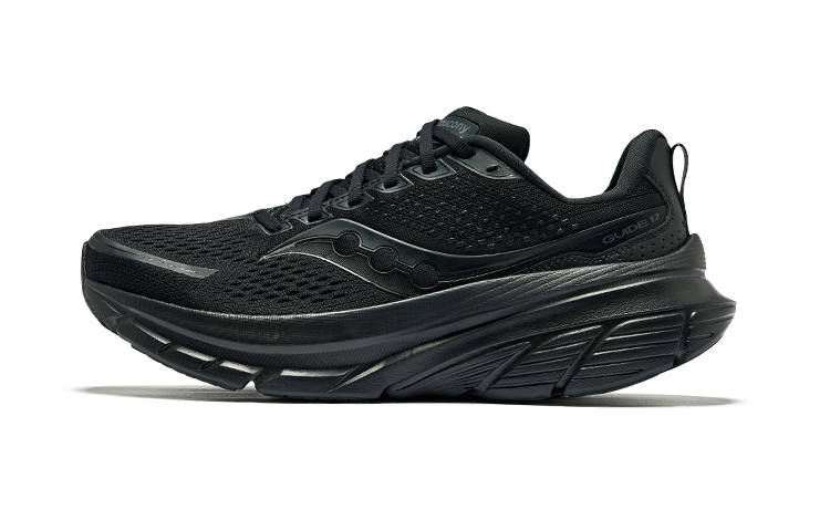 Saucony GUIDE 17 Breathable Low top Training Long Distance Running Shoes Men's Black