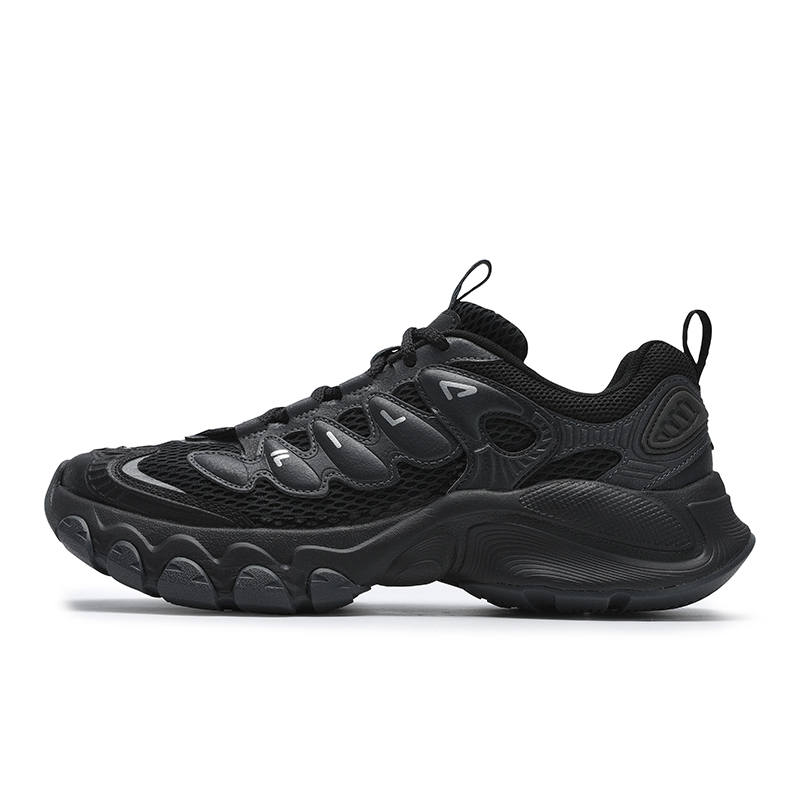 FILA TRUFFLE Textile, Synthetic Leather Abrasion Resistant Breathable Height Increasing Low top Chunky Sneakers Men's