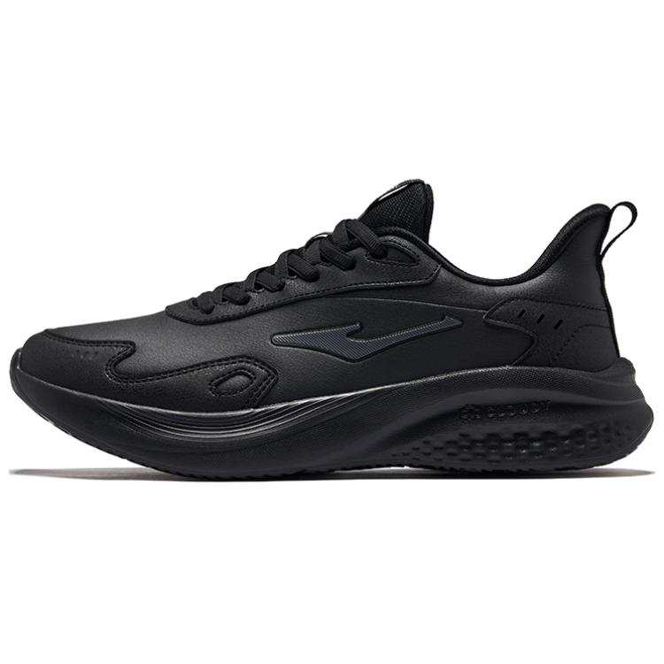Erke Treat Yourself Cushioning Slip Resistant Low top Running Shoes Men's Jet Black