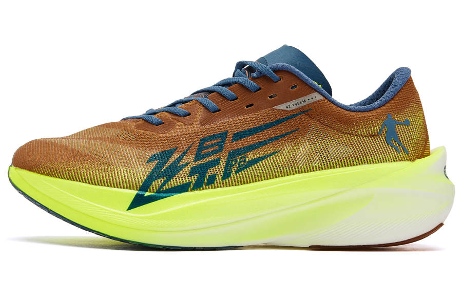 QIAODAN Feiying PB4.0 Low top EVA/TPE+CPU+Carbon Fiber Marathon Racing Running Shoes Men's Orange Yellow
