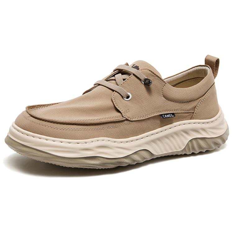 CAMEL Men's Casual Shoes Men's Low Top Light Gray/Black/Apricot