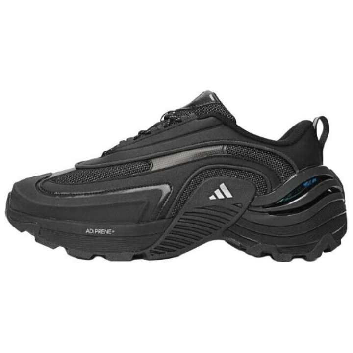 Adidas Adidas Wonder Runner Textile, Synthetic Leather Low top Running Shoes Unisex Black