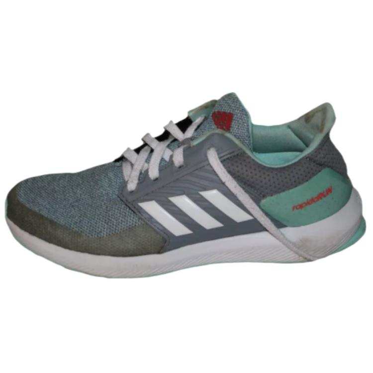 Adidas Adidas Rapidarun Slip Resistant Abrasion Resistant Low top Running Shoes Women's Gray