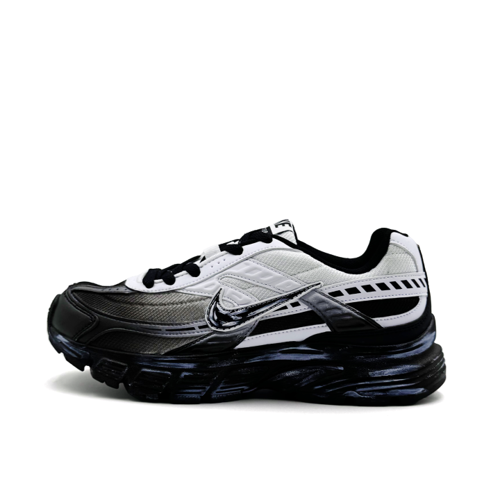 Nike Nike Synthetic Leather, Textile Low top Running Shoes Unisex Black White
