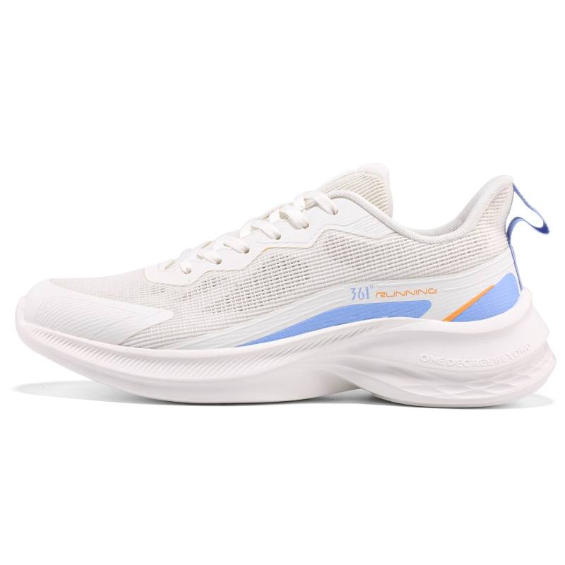 361° Abrasion Resistant Breathable Low top City Commuting Running Shoes Men's White Blue