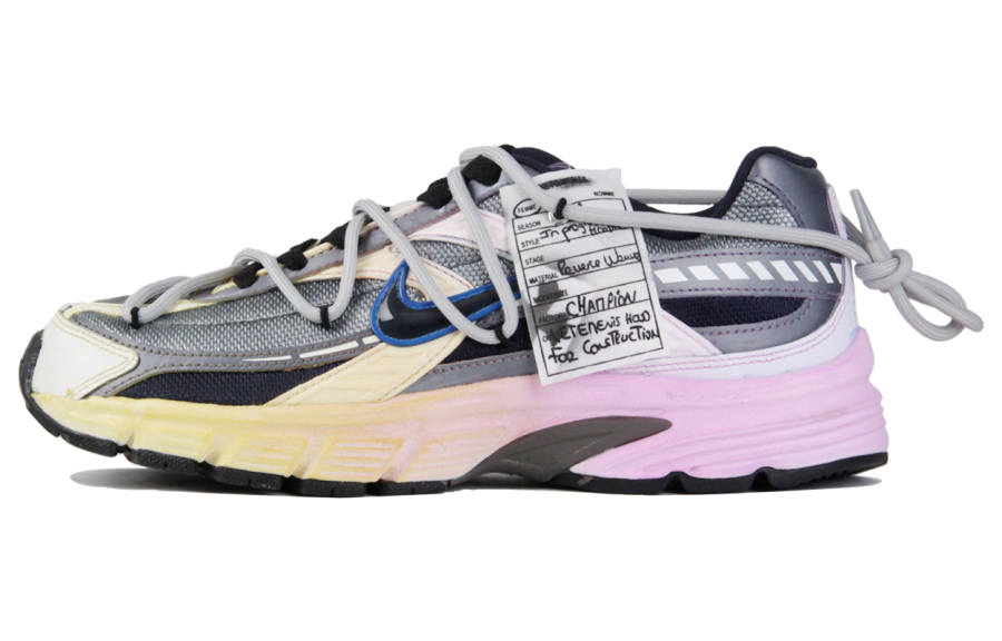Nike Nike Initiator Cushioning Abrasion Resistant Breathable Low top Casual Running Shoes Men's Yellow Pink Gray Silver