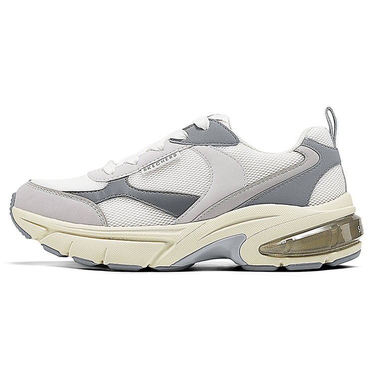 Skechers Abrasion Resistant Low top Chunky Sneakers Women's White Gray