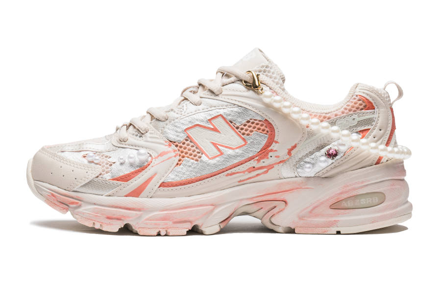 New Balance New Balance NB 530 Slip Resistant Abrasion Resistant Low top Running Shoes Unisex Pink White