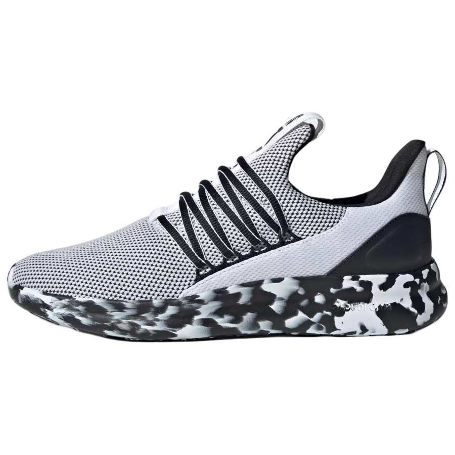 Adidas Adidas LITE RACER ADAPT 7.0 Slip Resistant Abrasion Resistant Low top Casual Running Shoes Men's Black White Wide Fit