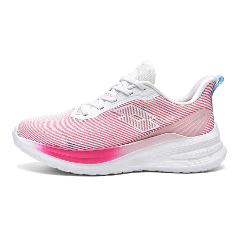 LOTTO Breathable, Slip Resistant, And Abrasion Resistant Low top Running Shoes Women's Pink