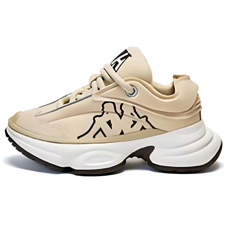 Kappa Back to Back Abrasion Resistant Slip Resistant Low top Chunky Sneakers Women's Khaki