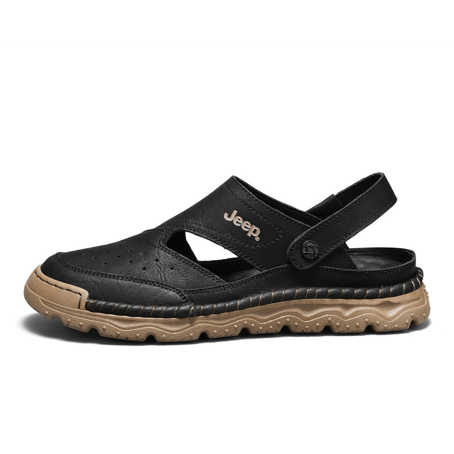 Jeep Comfortable Rubber Sole Odor Resistant Slip Resistant Closed Toe Slippers Men's