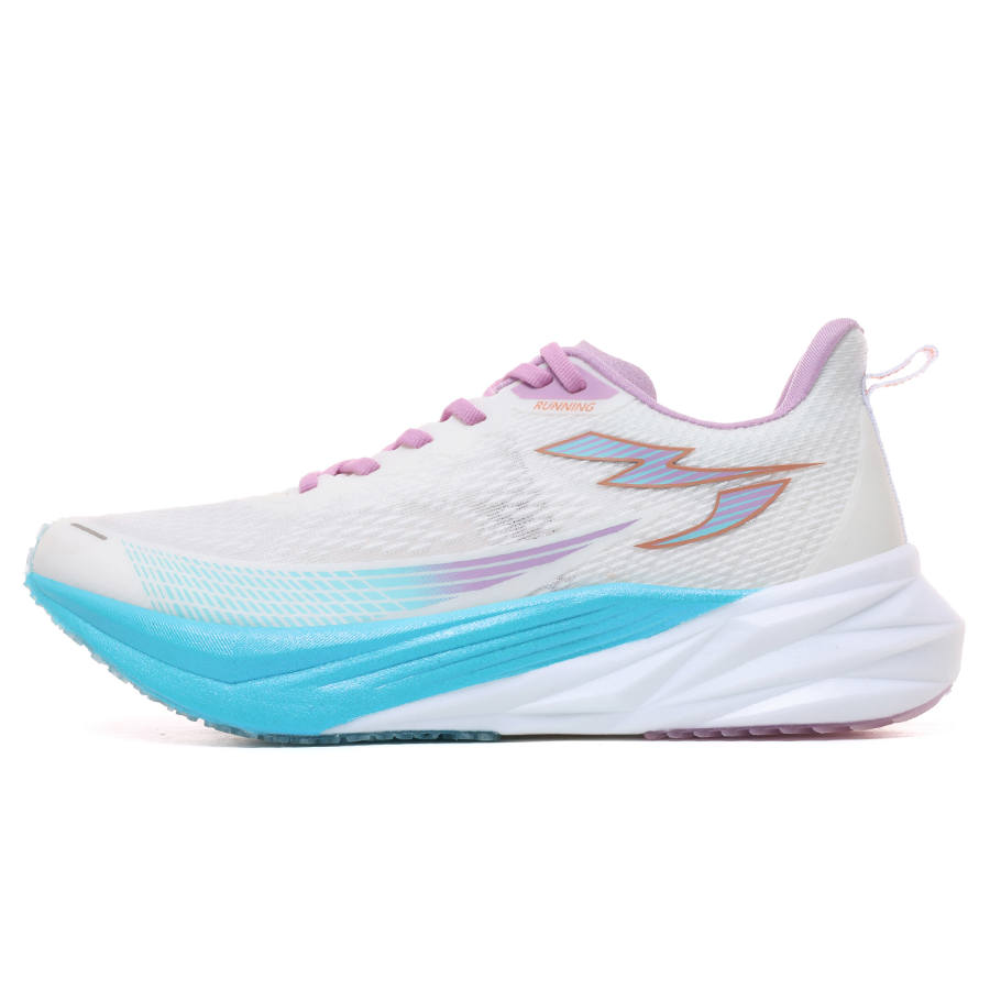 WANBUZHE Low top Carbon Plate Running Shoes Unisex White Blue Pink