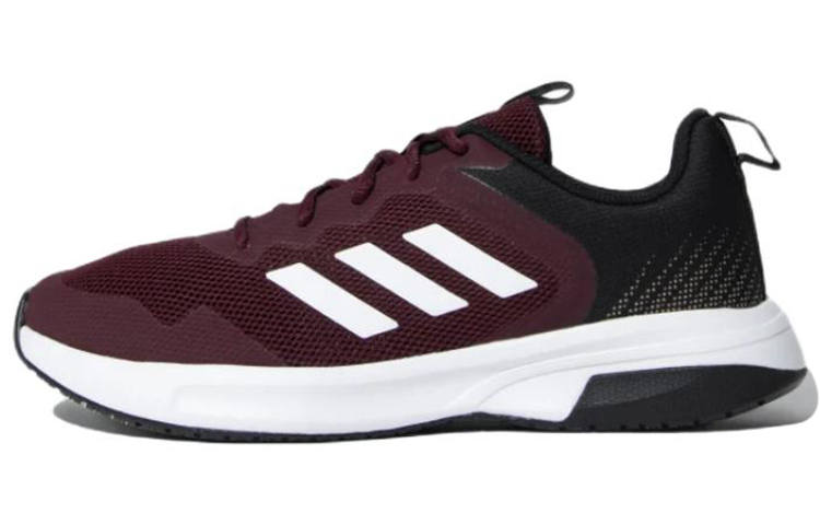 Adidas Adidas Vigilaar Lace Up Fabric Abrasion Resistant Breathable Low top Running Shoes Men's Dark Red