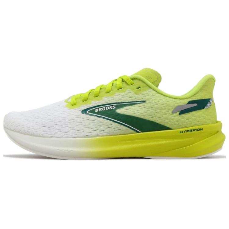Brooks Hyperion Abrasion Resistant Low top Running Shoes Men's White Yellow