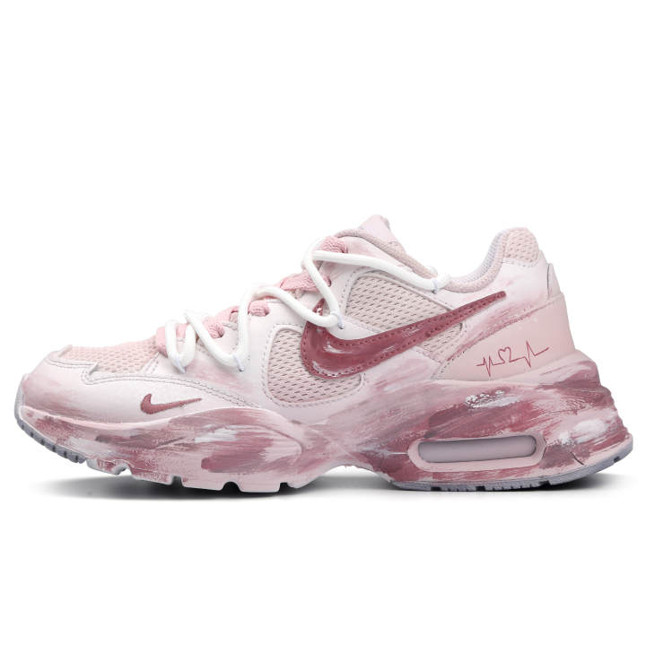 Nike Nike Air Max Fusion Cushioning Slip Resistant Abrasion Resistant Low top Running Shoes Women's Pink