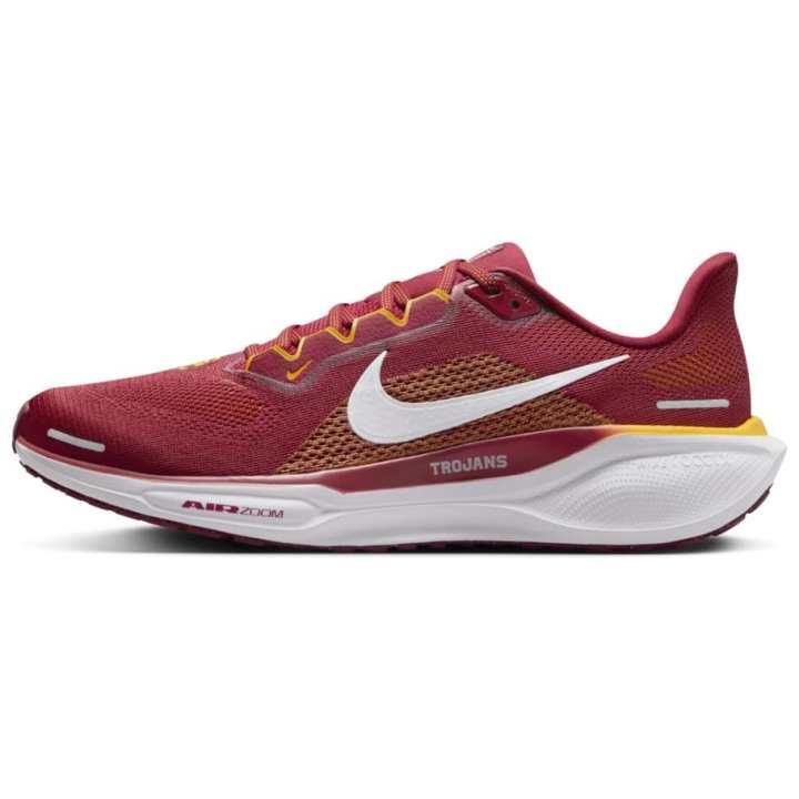 Nike NCAA x Nike Pegasus 41 Slip Resistant Abrasion Resistant Low top Running Shoes Unisex Red