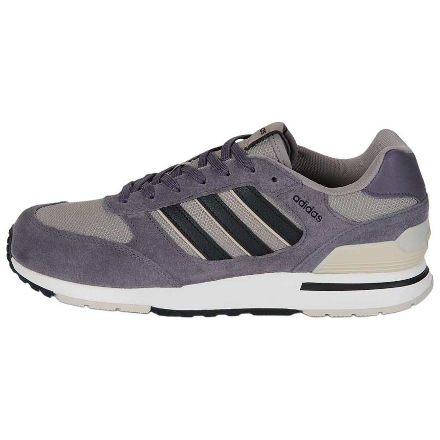 Adidas Adidas Run 80s Slip Resistant Abrasion Resistant Low top Running Shoes Men's Gray Black