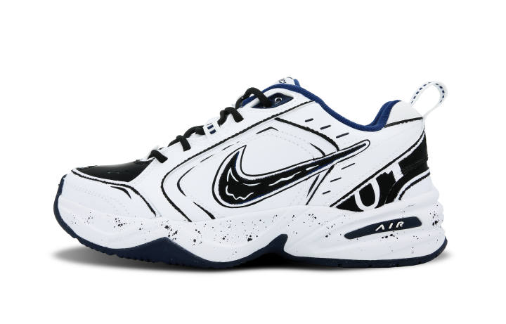 Nike Nike Air Monarch 4 Cushioning Slip Resistant Cushioning Slip Resistant Low top Chunky Sneakers Unisex Black White