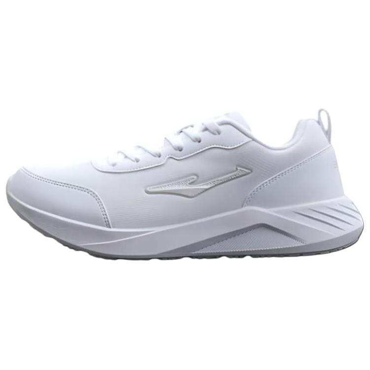 Erke Cushioning, Wear Resistant Low top Running Shoes Men's White