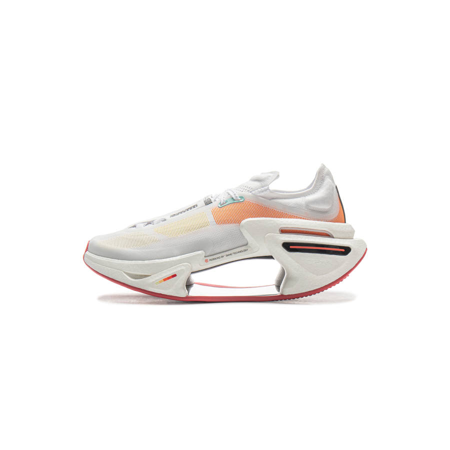 Li-Ning Li Ning Shadow 3.0 Low top Casual Training Racing Running Shoes Unisex Standard White Orange Peel Orange
