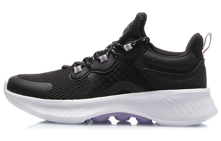 Li-Ning Li Ning Comfortable Rebound Lightweight Breathable Low top Running Shoes Women's Black