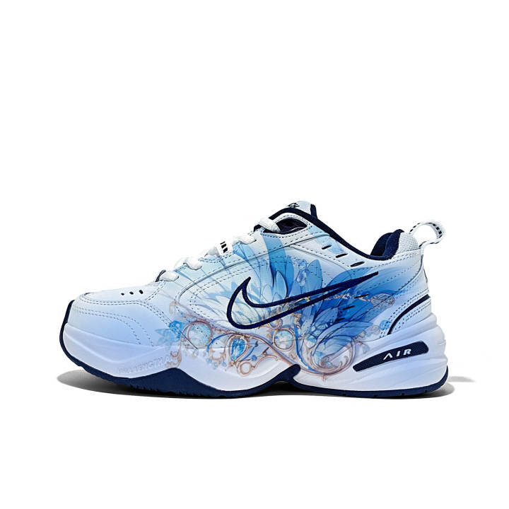 Nike Nike Air Monarch 4 White Navy Textile, Synthetic Leather, Split Cow Leather