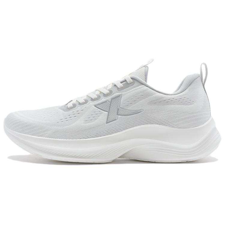 XTEP Cushioning Abrasion Resistant Lightweight Low top Running Shoes Men's White Gray