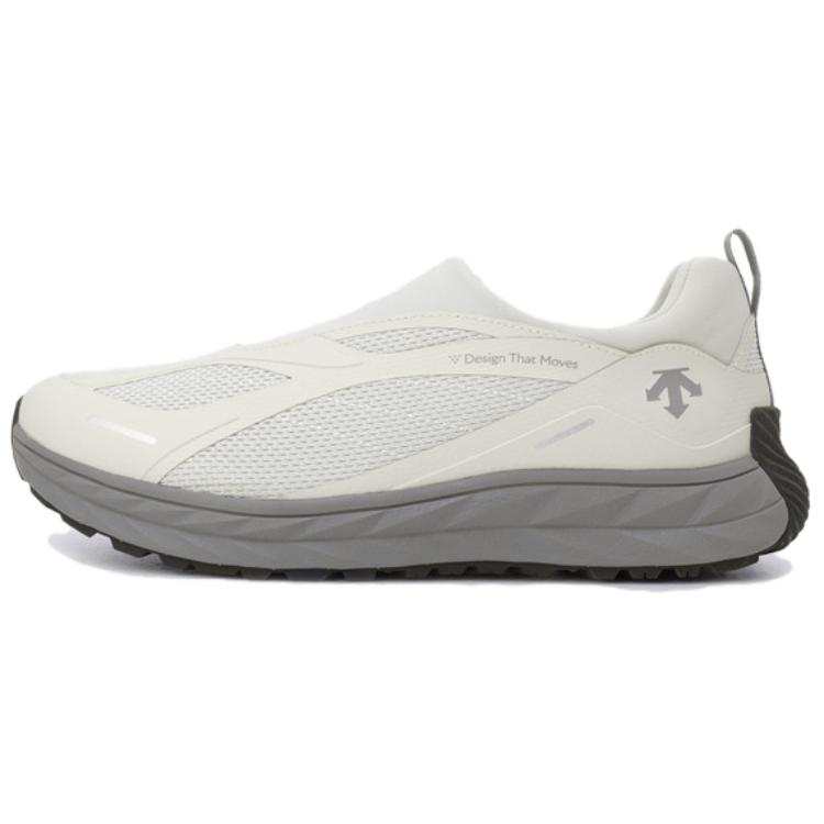 DESCENTE Abrasion Resistant Low top Casual Training City Commuting Running Shoes Unisex White