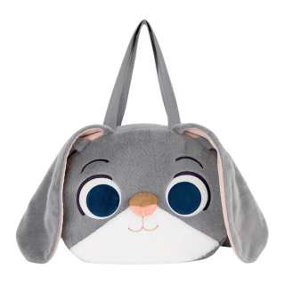 Disney MESUCA/Mesuka Zootopia Collection Polyester Shoulder Bag Women's Gray/Orange