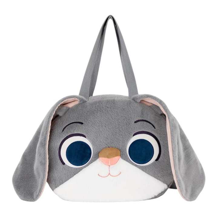 Disney Disney MESUCA/Mesuka Zootopia Collection Polyester Shoulder Bag Women's Gray/Orange