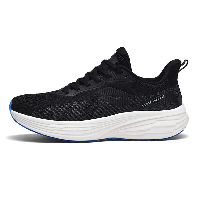 LOTTO Cushioning Impact Resistant Abrasion Resistant Slip Resistant Low top Running Shoes Men's Black White