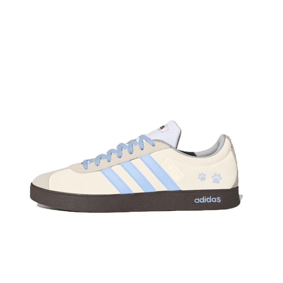 Adidas Adidas VL COURT 2.0 Cushioning Abrasion Resistant Cushioning, Wear Resistant Low top Skateboard Shoes Custard