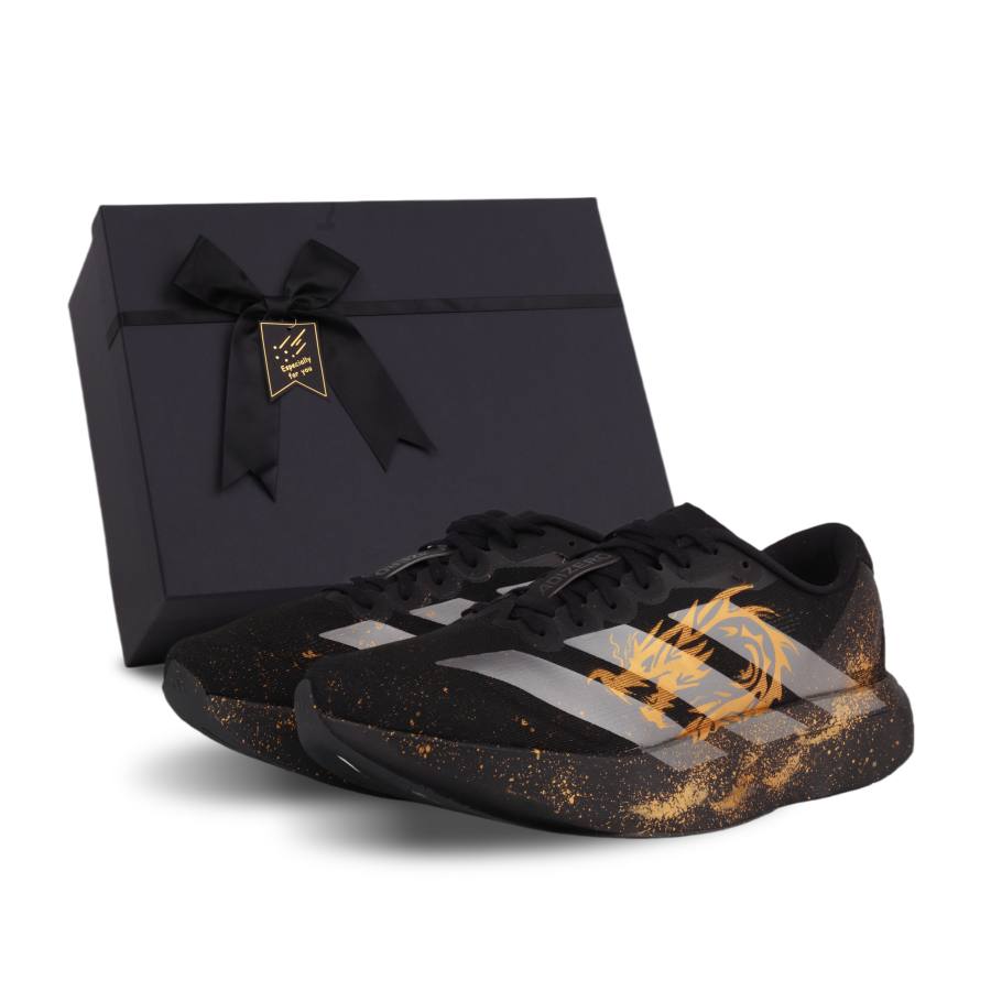 Adidas Adidas Adizero Evo SL Cushioning Low top Running Shoes Men's Black Gold