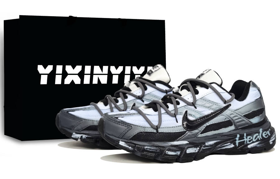 Nike Nike Initiator Cushioning Breathable Support Low top Running Shoes Unisex Black Blue