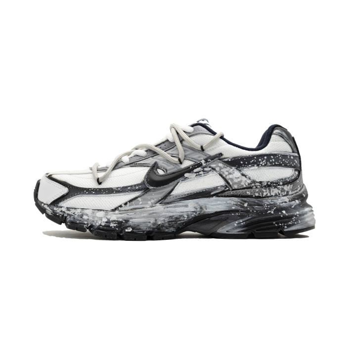 Nike Nike Initiator Abrasion Resistant Low top Running Shoes Men's Black White Gray