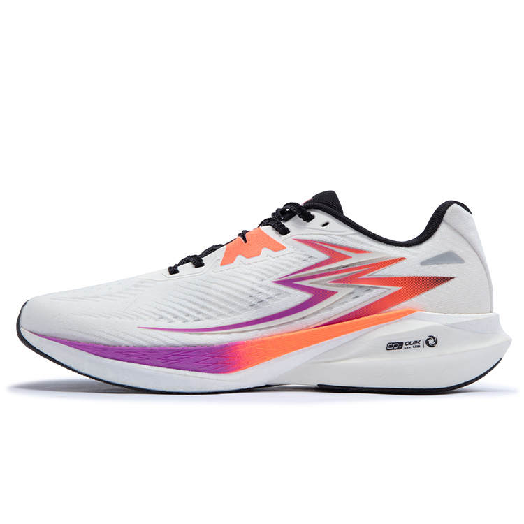 361° Flame Team 2.0 Slip Resistant, Abrasion Resistant, Breathable Low top Running Shoes Men's White Rattan Purple